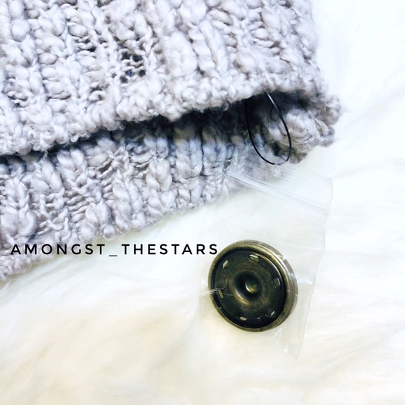 Free People Fun Times Grey Chunky Cardigan - Picture 8 of 8